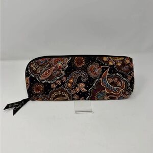 Vera Bradley Kensington Travel Pouch Quilted Zip Paisley Floral Cosmetic Bag